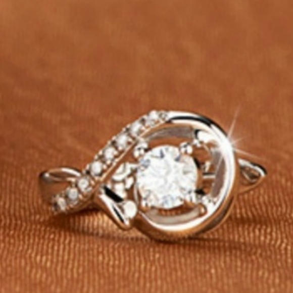 Infinity sapphire silver earrings - Picture 2 of 4